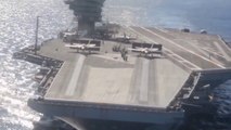 F-35C Lightning II  Aircraft Carrier Take off and Landing