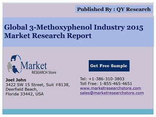 Global 3-Methoxyphenol Industry 2015 Market Outlook Production Trend Opportunity
