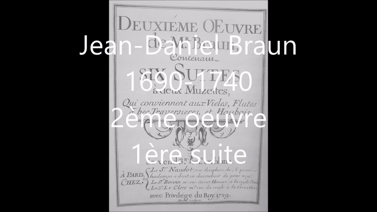Jean-Daniel BRAUN:1ère suite à deux flûtes de la 2ème oeuvre