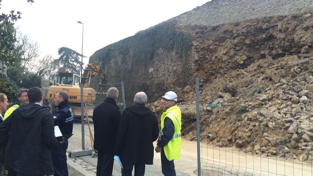 Dinan : travaux de sécurisation des remparts après l'éboulement