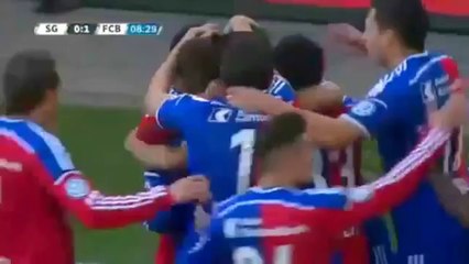 St. Gallen - Basel 2-2. Alle Tore. Swiss Super League 15_03_2015‬ - hd