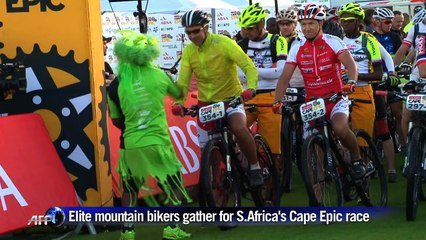 Mountain bikers gather for S.Africa's Cape Epic race