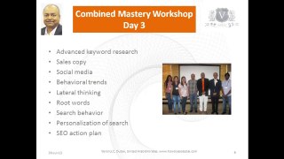 SEO Tutorial | Search Engine Academy UAE Workshop Agenda