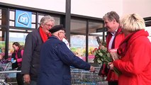 Het campagne team van de PvdA in actie - RTV Noord