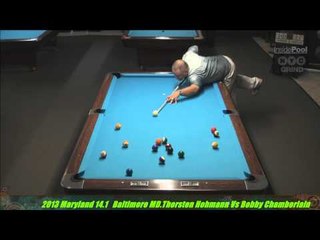 Thorsten Hohmann v Bobby Chamberlain at the MD 14.1 Straight Pool Championships
