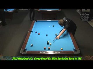 Corey Deuel Vs  Mike Dechaine Maryland 14.1 Straight Pool Championships