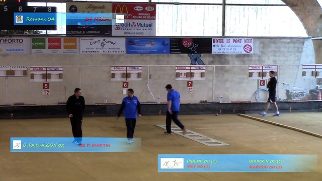 Second tour, point de précision, Romans contre Mâcon, Club Elite 2 J10, Sport Boules, saison 2014 / 2015