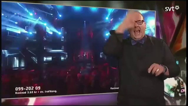 Un traducteur en langue des signes fait son show