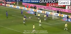 Gonzalo Rodriguez Goal Fiorentina 1 - 1 AC Milan Serie A 16-2-2015