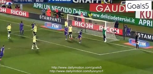 Joaquin Goal Fiorentina 2 - 1 AC Milan Serie A 16-2-2015