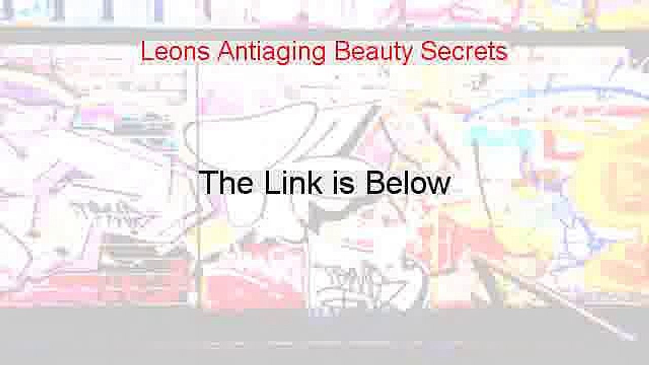 Leons Antiaging Beauty Secrets PDF Free (leons anti aging beauty secrets pdf)