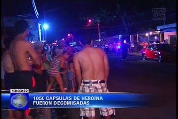 Decomisan importante cantidad de heroína