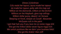 Birdman - Tapout ft. Lil Wayne, Future, Mack Maine _ Nicki Minaj Lyrics On The Screen 1080p
