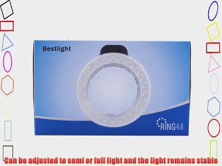 Bestlight? 48 LED Macro Ring Light With 6 Adaptors Rings (Fits 49mm 52mm 55mm 58mm 62mm or