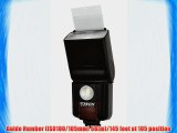 Rokinon D970VL-C Digital Zoom TTL Flash with Video Light for Canon (Black)