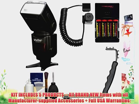 Vivitar Series 1 DF-583 i-TTLPower Zoom DSLR Wireless TTL Flash with Batteries