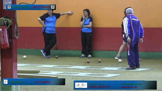Second tour, tir de précision 2, Tarare contre Romans, Sport Boules, Demi-finale retour N2F, Saison 2014 /2015