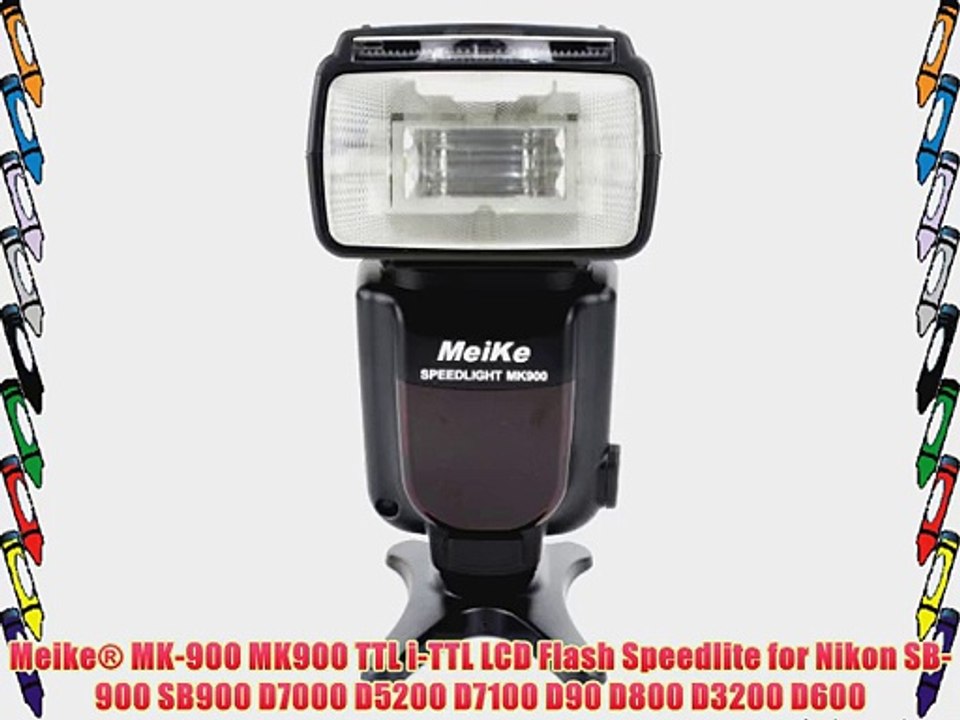 Meike? MK-900 MK900 TTL i-TTL LCD Flash Speedlite for Nikon SB-900 SB900 D7000 D5200 D7100