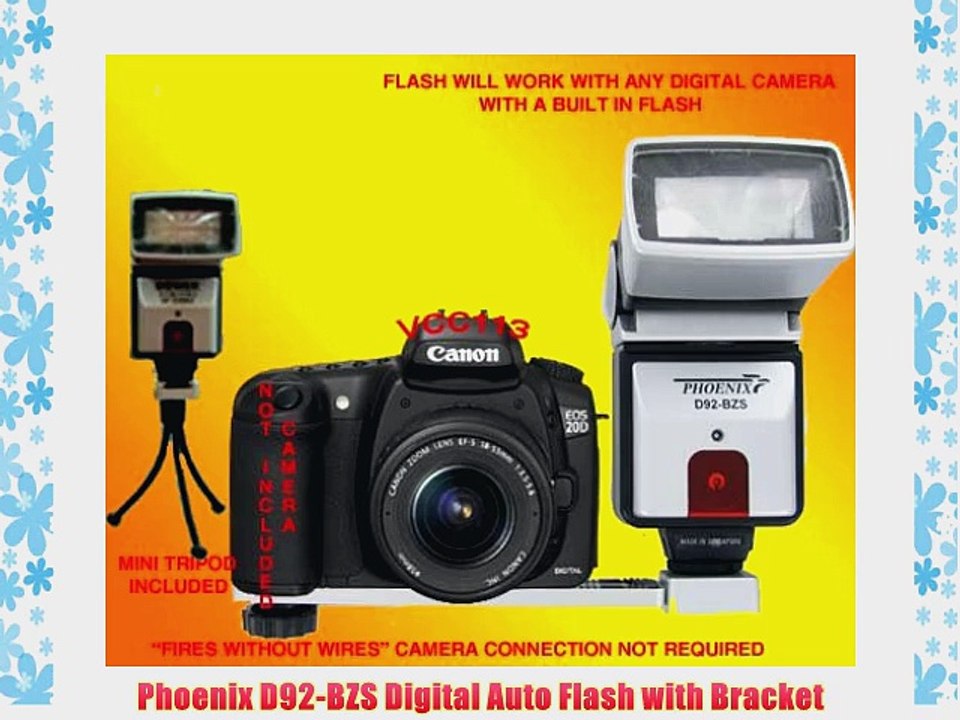 Phoenix D92-BZS Digital Auto Flash with Bracket