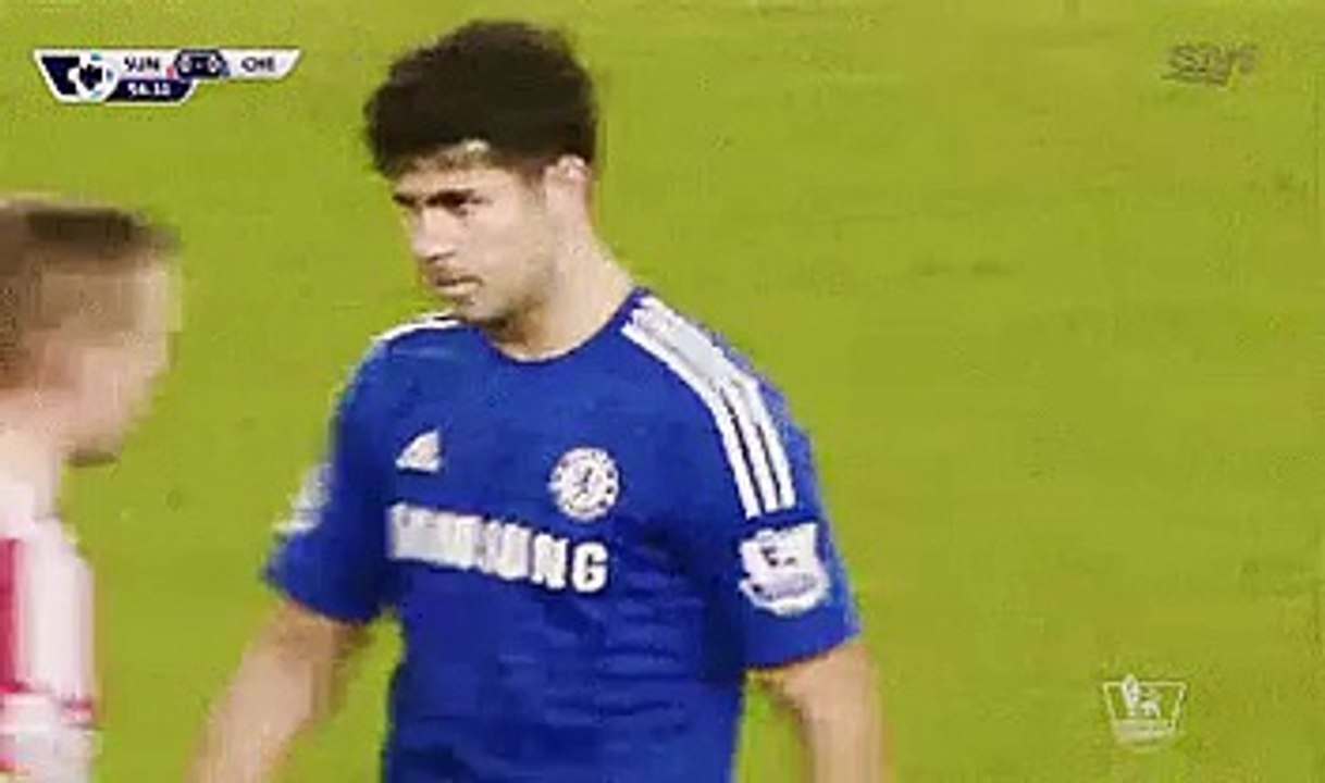 Diego Costa explaining himself vs Sunderland