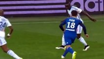 Benjamin Mendy perfect nutmeg on Nabil Fekir (and a fan reaction)