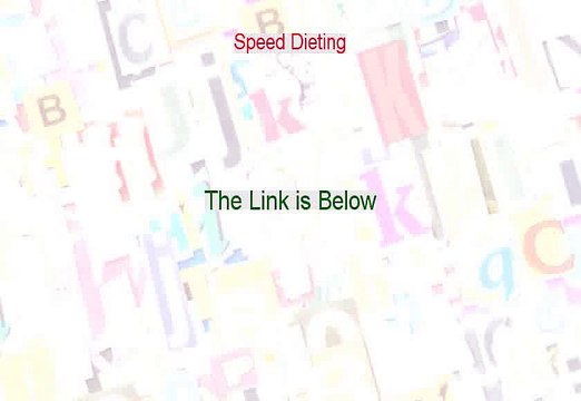 Speed Dieting Reviewed [does dieting speed up metabolism 2015]