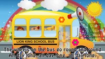 Wheels on the bus The Lion King Songs | The Lion King Disney School Bus