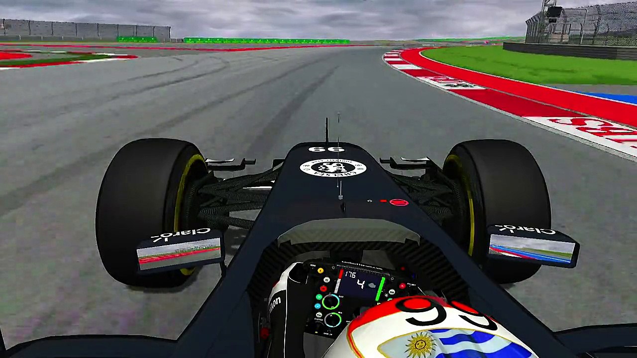 rFactor - F1 2014 - Adrian Sutil - Onboard Lap - Austin - HD
