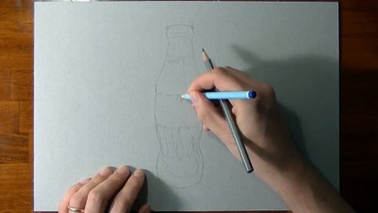 Drawing a Coca-Cola contour bottle