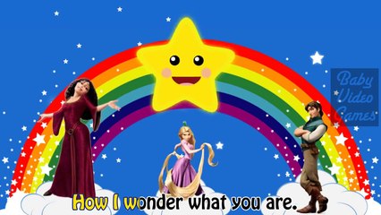 Disney Song Twinkle Twinkle Little Star Disney Nursery Rhymes Tangled Kids Cartoon