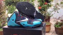 Cheap Lebron Shoes-Nike James 11 Mens Shoes Blue Black Online