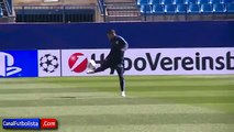 Cholo Simeone dando toques al balón - Entrenamiento Atlético Madrid 16-03-2015‬ - HD