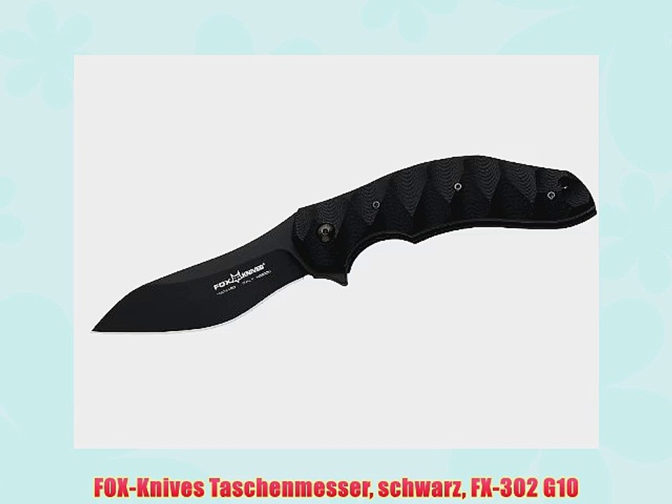 FOX-Knives Taschenmesser schwarz FX-302 G10