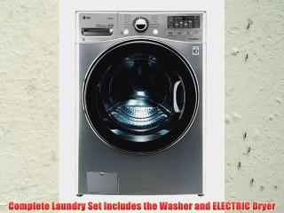 LG PAIR SPECIAL-LG Turbo Series Ultra Capacity Laundry System with Steam Technology (WM3470HVA DLEX3470V)