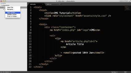 PHP Tutorials_ Create a CMS (Part 2_7)