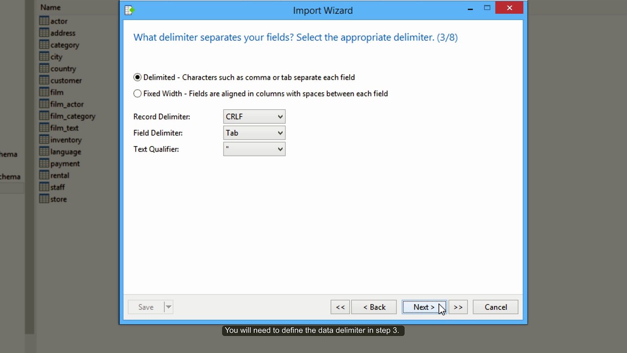 How to import text file with fixed length data? (Windows & Linux)