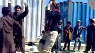 US Army Girl Dancing with Pathan Boys on Pashto Song