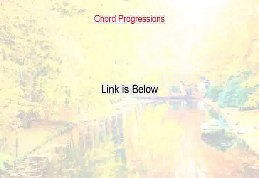 Chord Progressions Free PDF - Instant Download [2015]