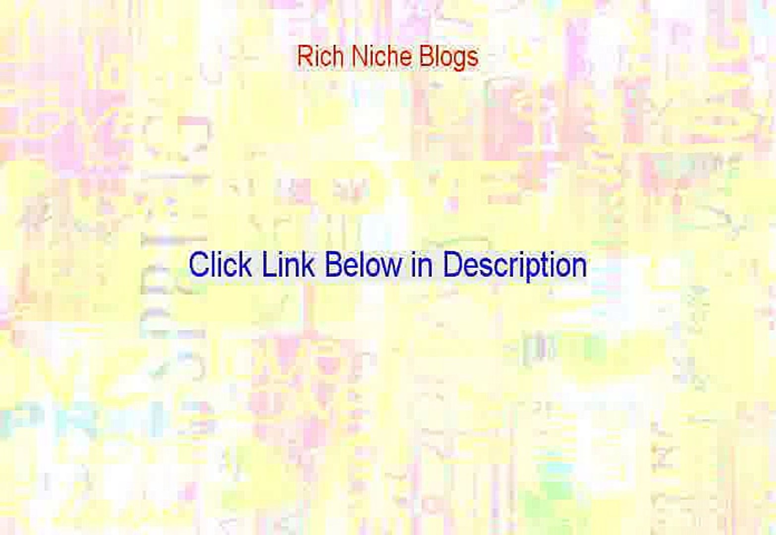 ⁣Rich Niche Blogs Free PDF - Rich Niche Blogs (2015)