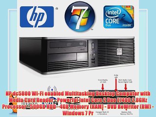 HP dc5800 Wi-Fi enabled Multitasking Desktop Computer with Media Card Reader - Powerful Intel