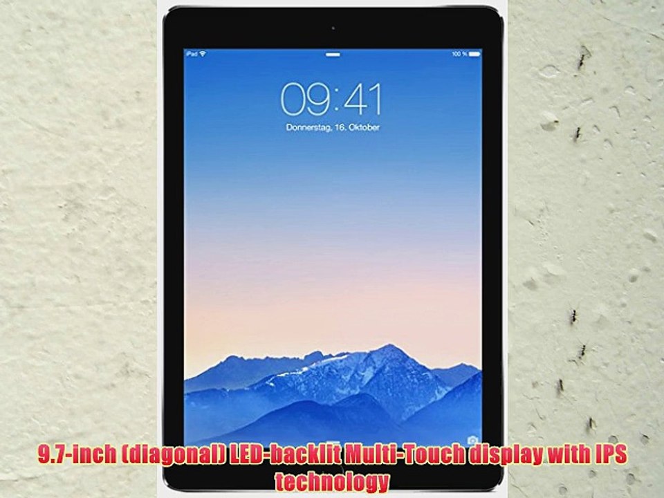 Apple iPad Air 2 (9.7 inch Multi-Touch) Tablet PC 64GB WiFi   Cellular Bluetooth Camera Retina
