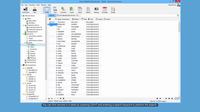 Navicat Windows Useful Tips (Windows)