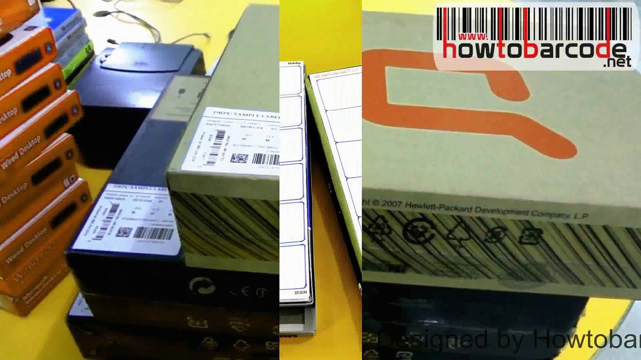 Creating label with different barcode fonts