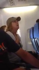 Crazy woman on a plane