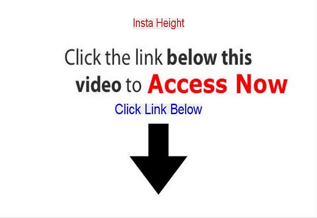 Insta Height PDF - Instant Download