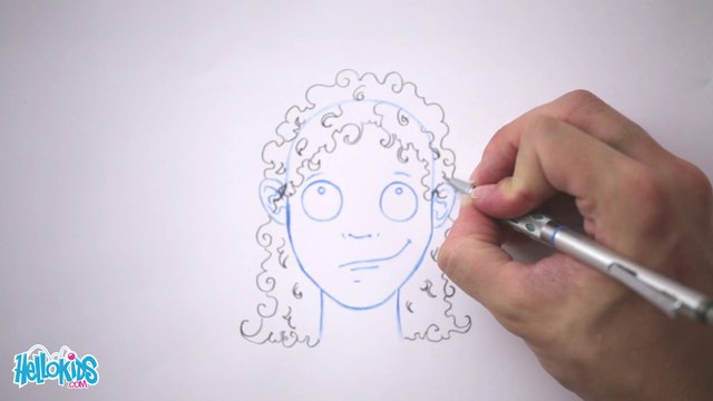 Dessiner une coiffure : Les boucles