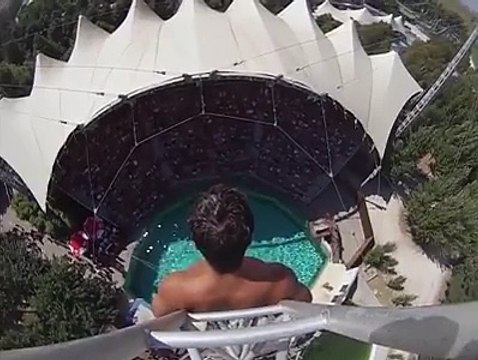 Awesome High Jump to Swiming Pool