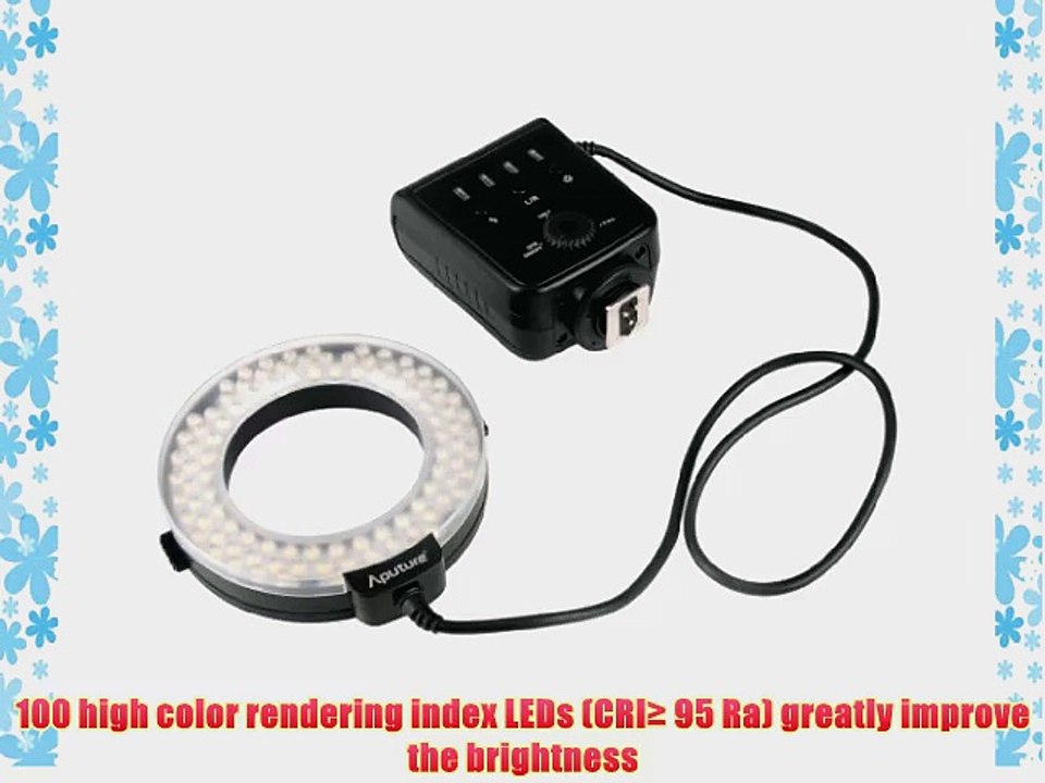 Aputure Amaran AHL-HN100 CRI 95  Macro LED Ring Flash Light