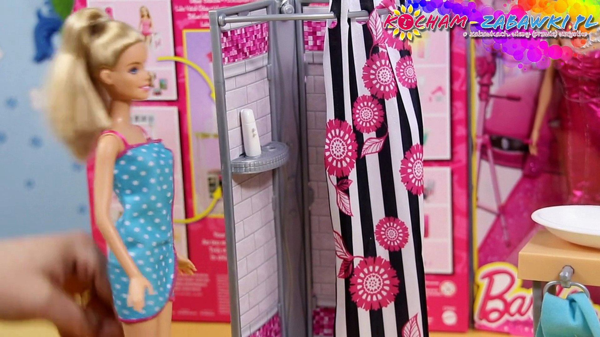 Barbie Doll and Bathroom Furniture Set / Barbie Łazienka z Lalką - CFB63  CFB61 - Recenzja - video Dailymotion