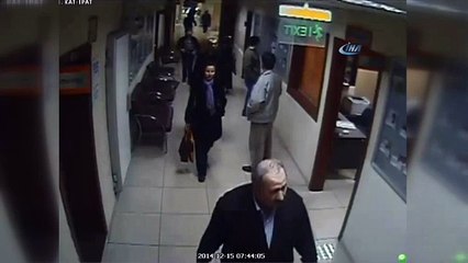 Doktorun çay parasını çalan hırsız kamerada